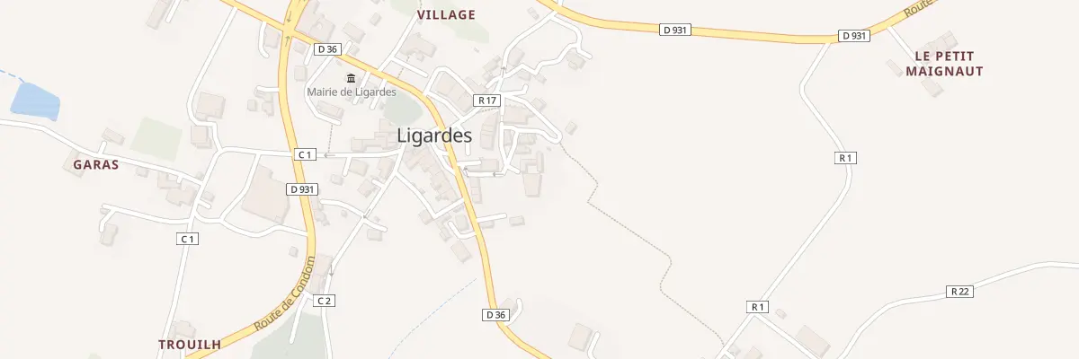 Plan du 5028 Village à Ligardes