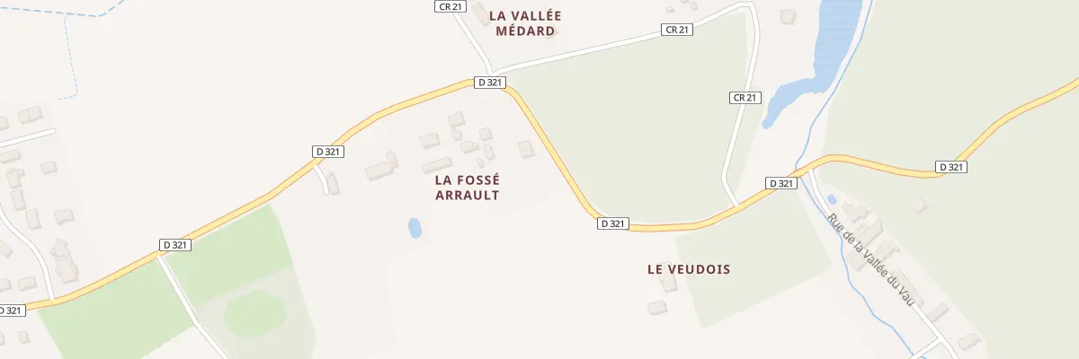 Plan du 12 Rue de la Fosse Arrault à Vallères