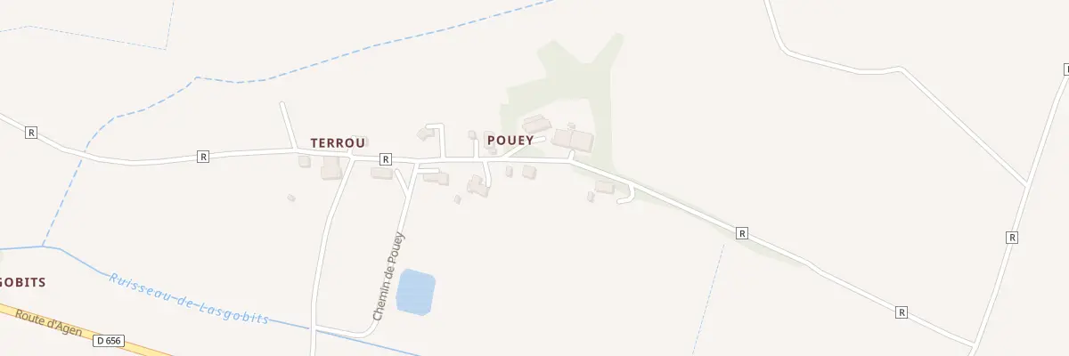 Plan du 426 Che de Pouey à Moncaut