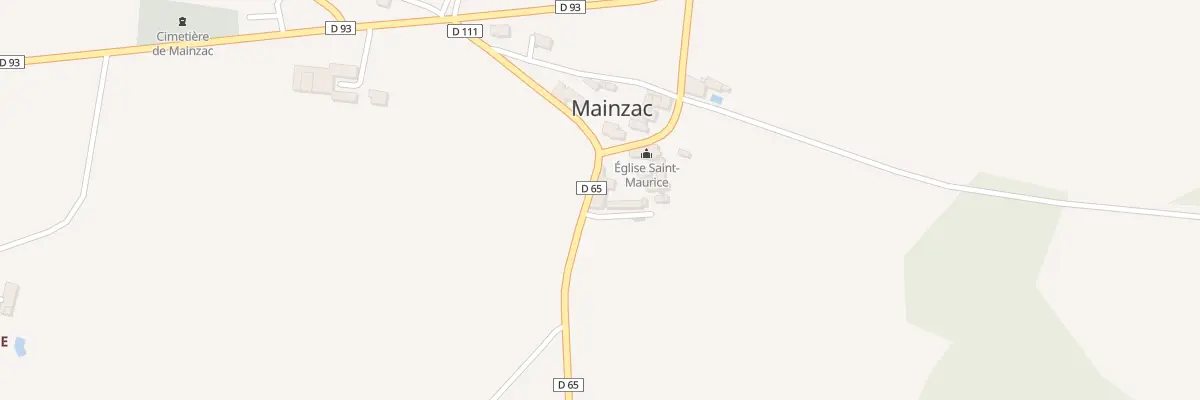Plan du 2 Rue de l’Eglise à Mainzac