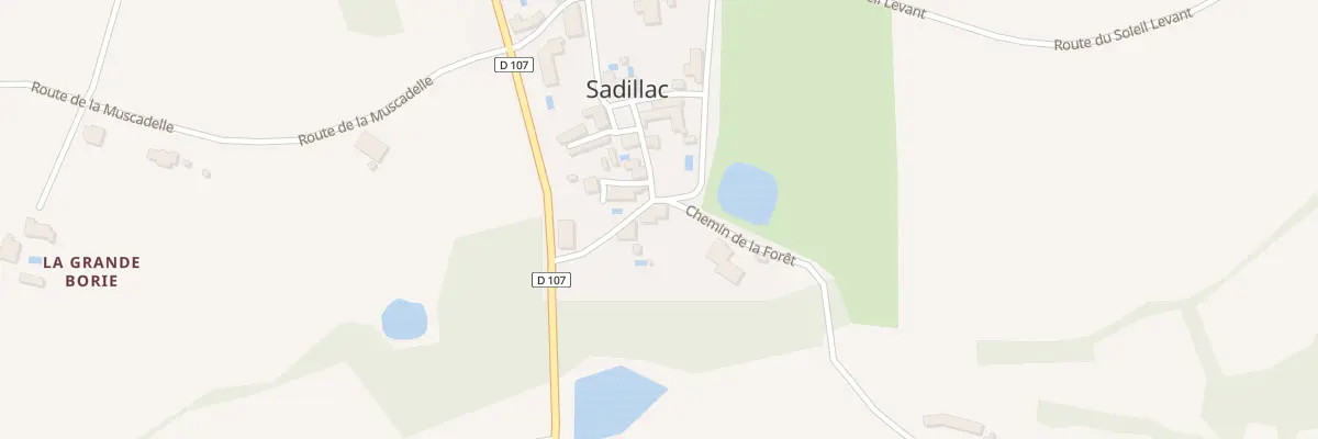 Plan du 34 Borie du Ruisseau à Sadillac
