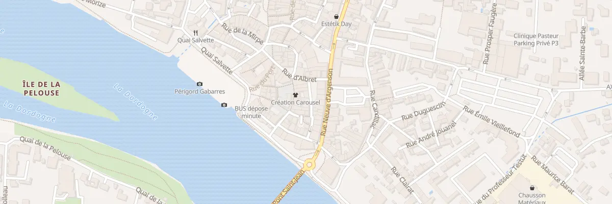 Plan du 18 Rue Saint-clar à Bergerac
