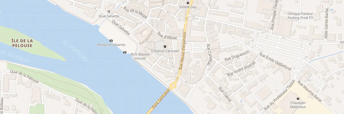 Plan du 12 Rue Saint-clar à Bergerac