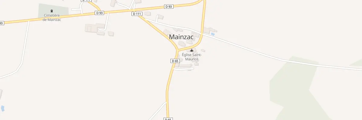 Plan du 5003 Le Bourg de Mainzac à Mainzac