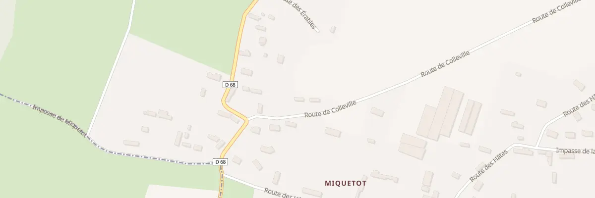 Plan du 244 Miquetot à Angerville-la-Martel