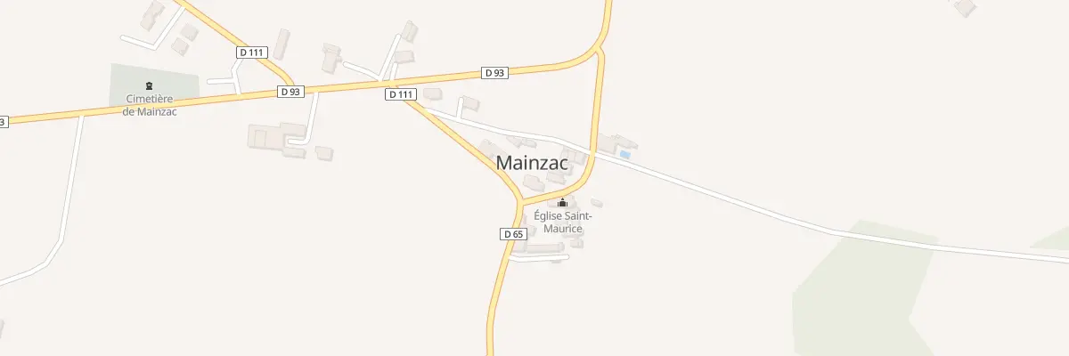 Plan du 1 Rue de l’Eglise à Mainzac