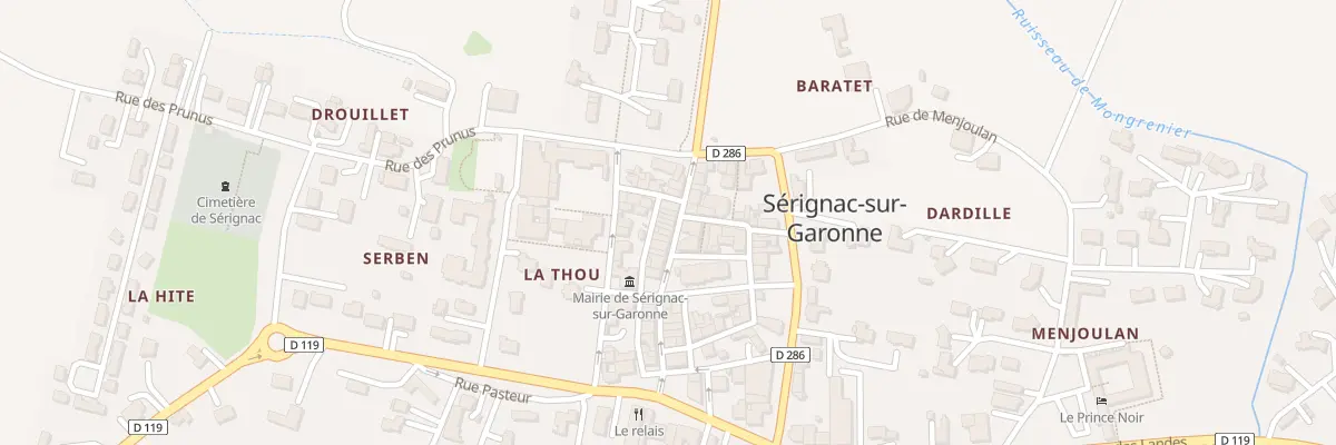 Plan du 9 Rue des Cornières à Sérignac-sur-Garonne