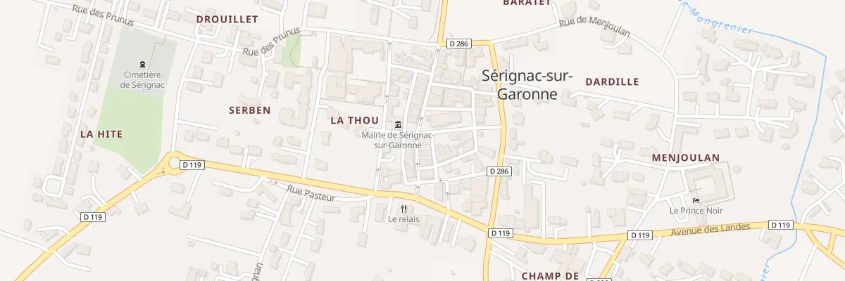 Plan du 2 Pl de l’Église à Sérignac-sur-Garonne
