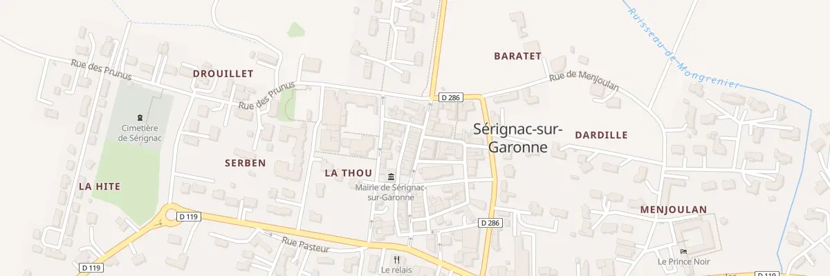 Plan du 20 Le Bourg à Sérignac-sur-Garonne