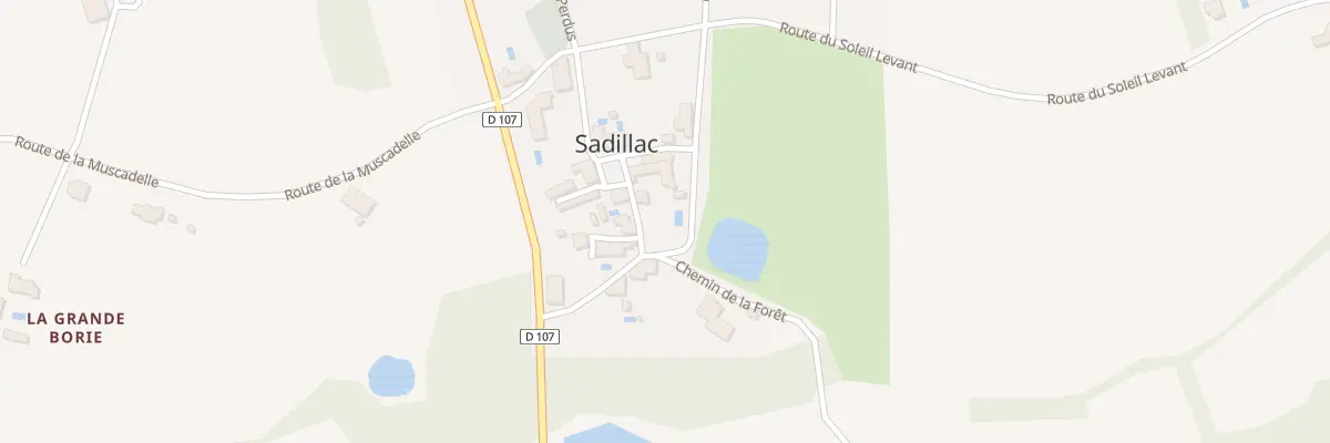 Plan du 43 Le Bourg à Sadillac