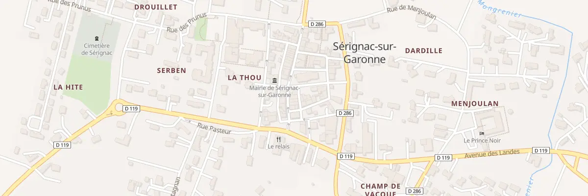 Plan du 8 Rue de la Bastide à Sérignac-sur-Garonne