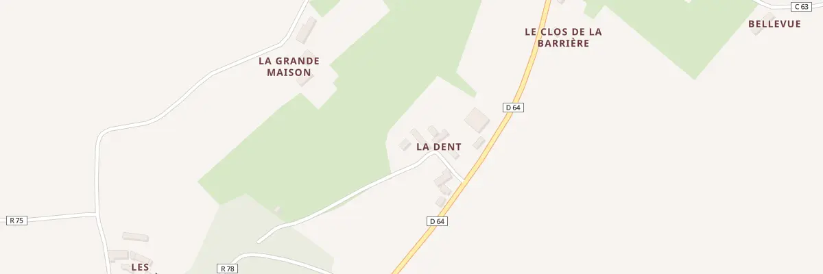 Plan du 2 La Dent à Flée