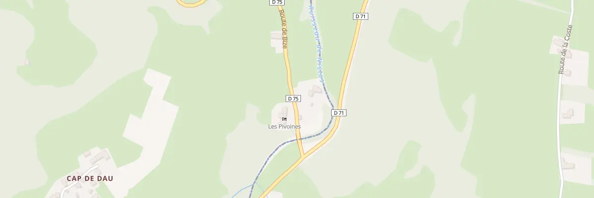 Plan du 1 Rte de Bize à Nistos