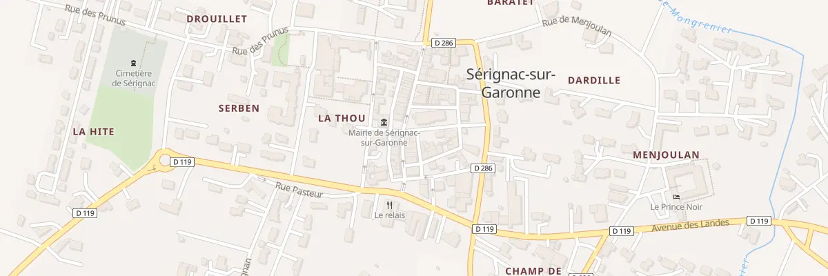 Plan du 1 Pl de l’Eglise à Sainte-Colombe-en-Bruilhois