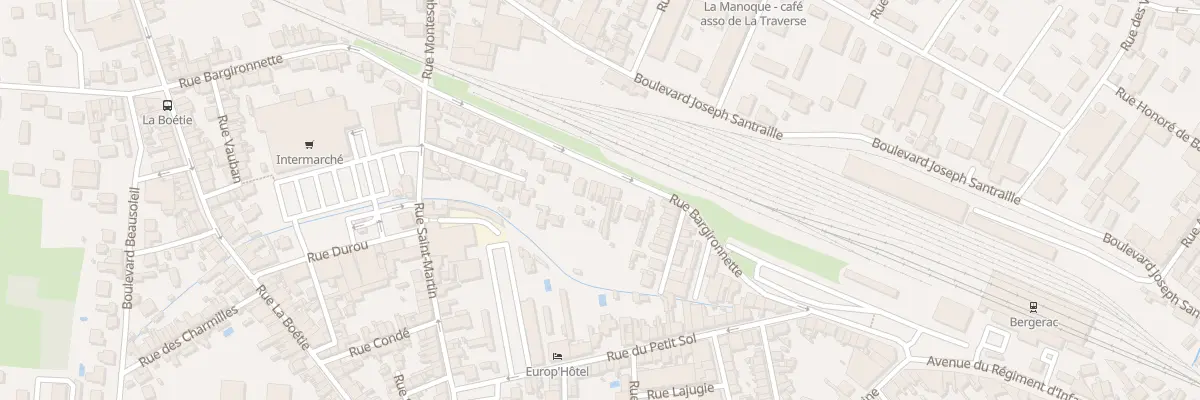 Plan du 43 Rue Bargironnette à Bergerac