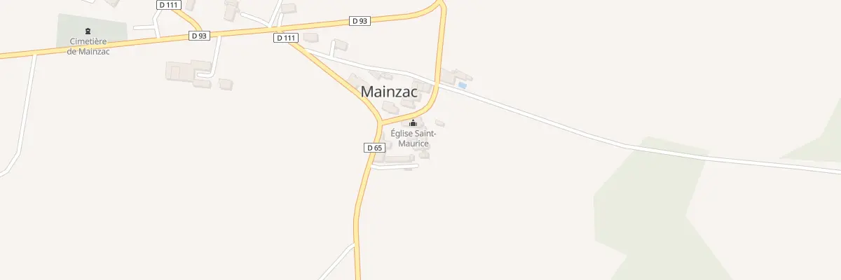 Plan du 5002 Le Bourg de Mainzac à Mainzac