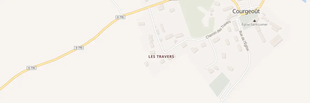 Plan du 3 Che des Travers à Courgeoût