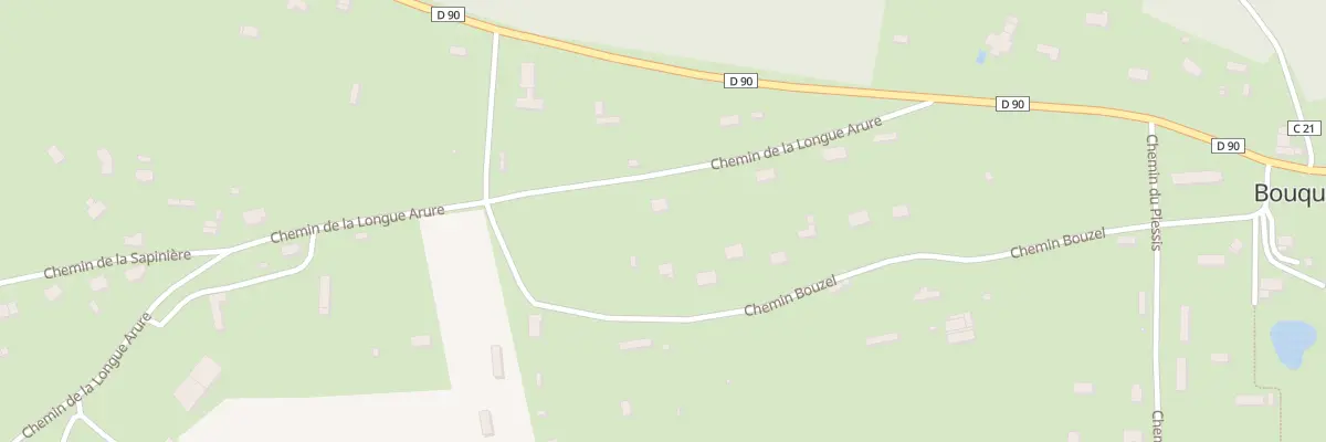 Plan du 206 Che de la Longuarure à Bouquelon