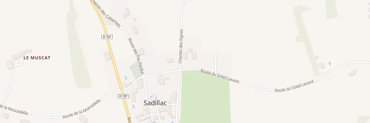 Plan du Petit Caillou à Sadillac