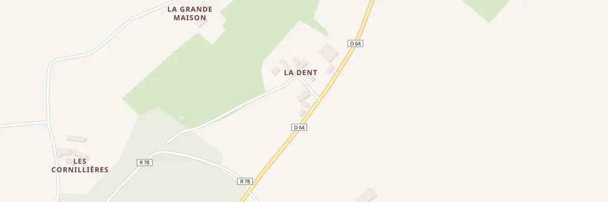 Plan du 1 La Dent à Flée