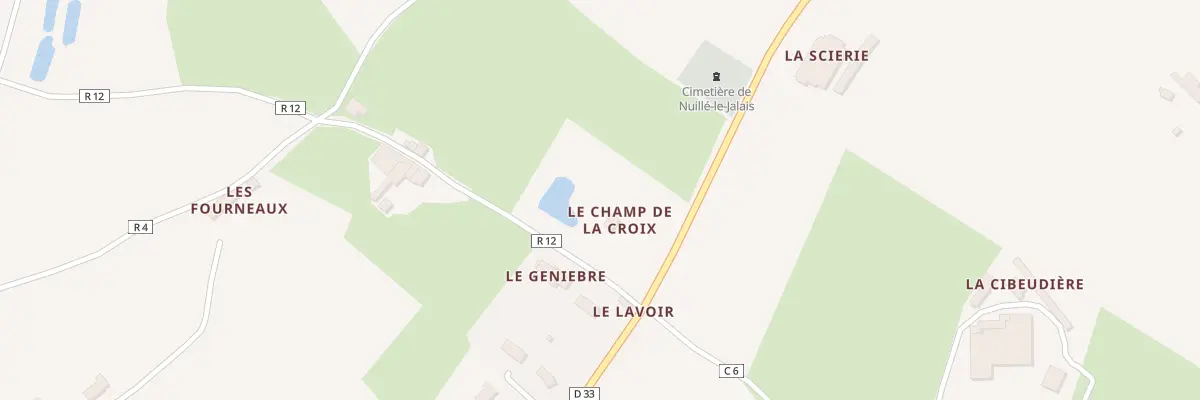 Plan du 1 Champ de la Croix à Nuillé-le-Jalais