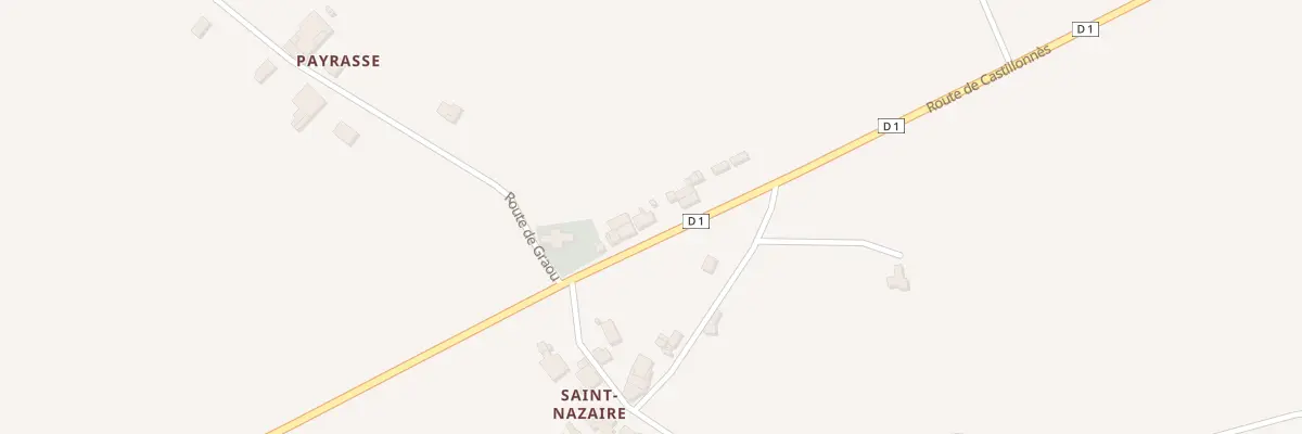 Plan du 1809 Rte de Castillonnès à Lauzun