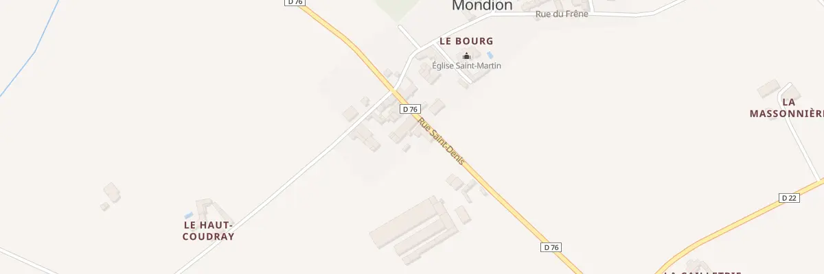 Plan du 8 Rue Saint Denis à Mondion