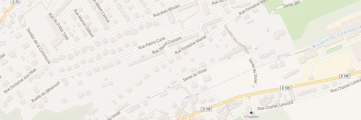 Plan du 9001 Rue Fontaine Martel à Bolbec