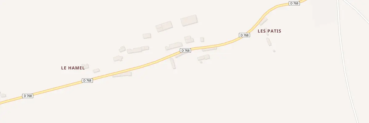 Plan du 87 Le Hamel à Saint-Ouen-de-Sécherouvre