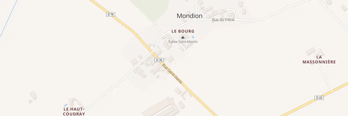 Plan du 3 Rue Saint Denis à Mondion