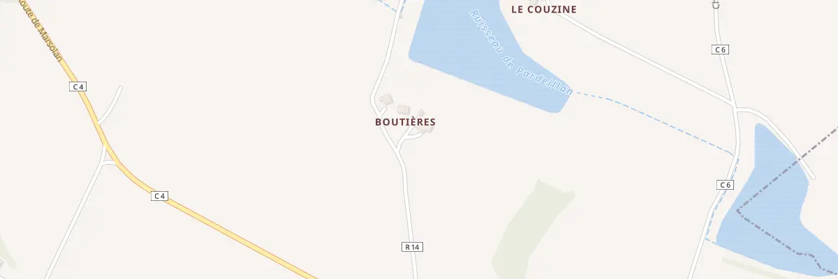 Plan du 5068 Boulieres à Castelnau-sur-l’Auvignon
