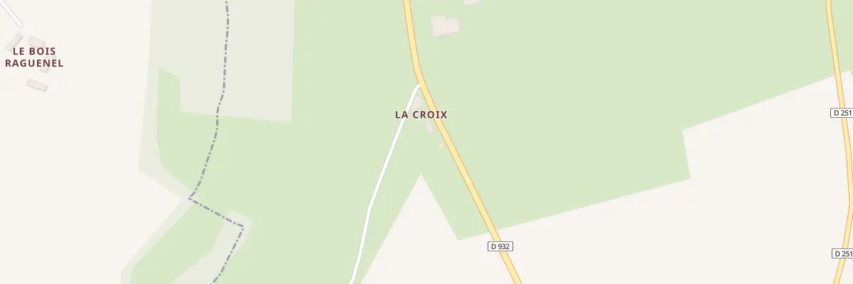 Plan du 25 La Croix à Saint-Ouen-de-Sécherouvre