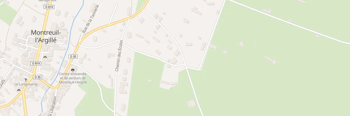 Plan du 69 Che de la Charbonnerie à Montreuil-l’Argillé