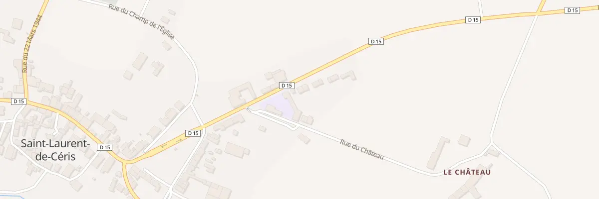 Plan du 14 Rue du 30ieme Bcp à Saint-Laurent-de-Céris