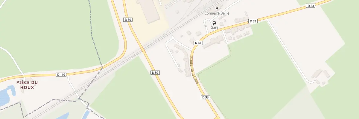 Plan du 88 Rue de la Gare à Beillé