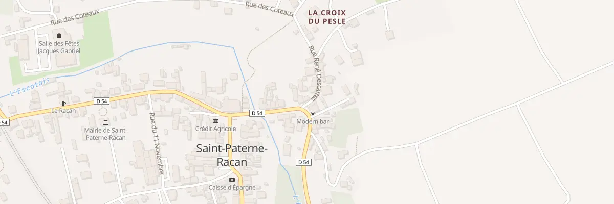 Plan du 2 Rue René Descartes à Saint-Paterne-Racan