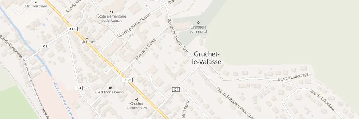 Plan du 13 Rue President Rene Coty à Gruchet-le-Valasse