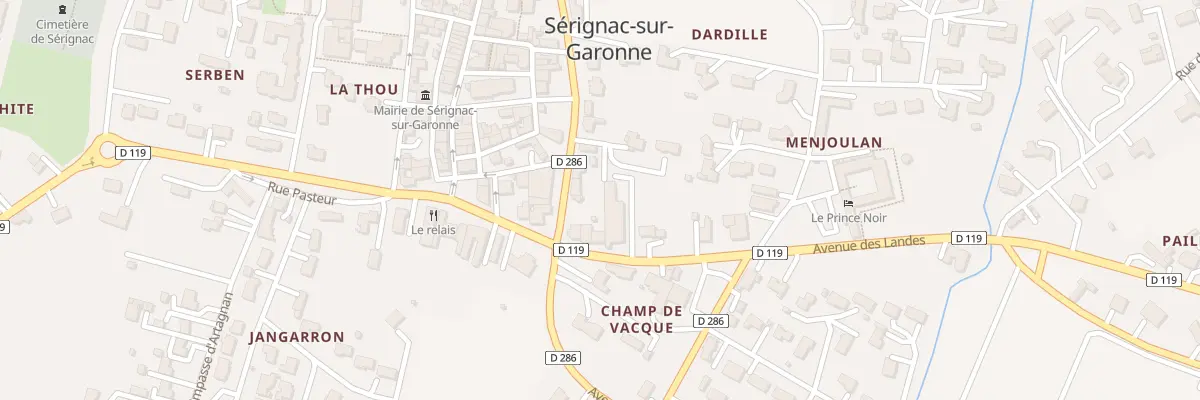 Plan du 2258 Av des Landes à Sérignac-sur-Garonne