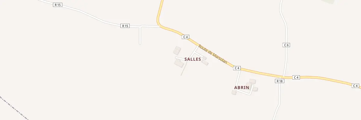 Plan du 5020 Salles à Castelnau-sur-l’Auvignon