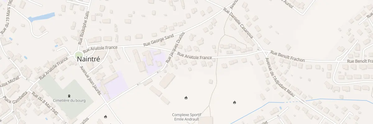 Plan du 15 Rue Anatole France à Naintré