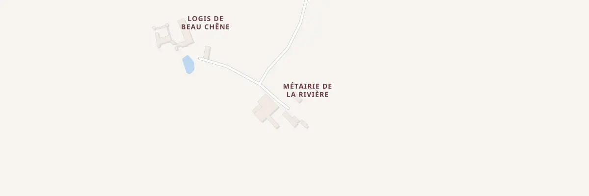 Plan du 1 Metairie de la Riviere à Alloue