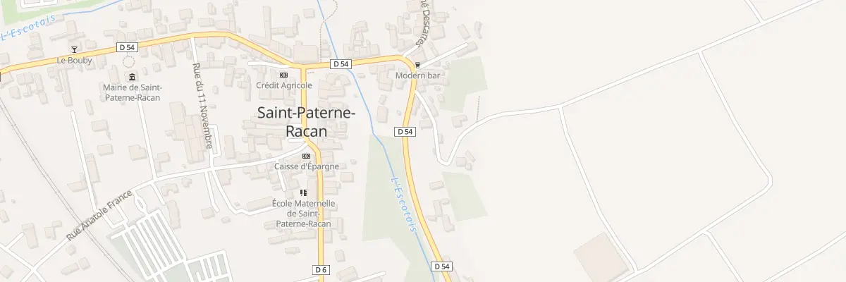 Plan du 1 Rue du Calvaire à Saint-Paterne-Racan