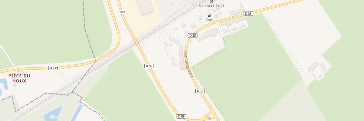 Plan du 94 Rue de la Gare à Beillé