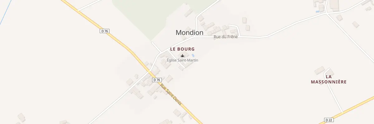 Plan du 1 Imp du Presbytère à Mondion