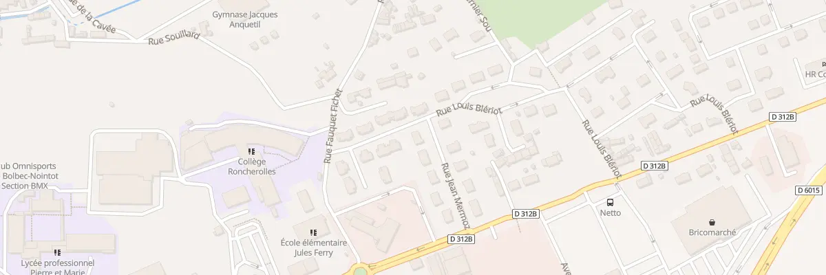 Plan du 104 Rue Jean Mermoz à Bolbec