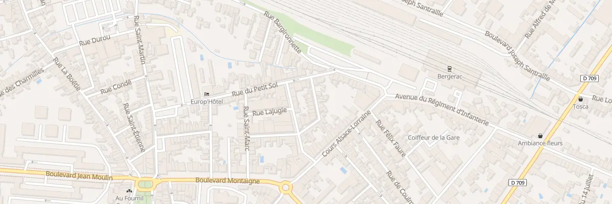 Plan du 22 Rue Cantelauve à Bergerac