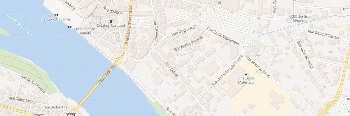 Plan du 8 Rue Clairat à Bergerac