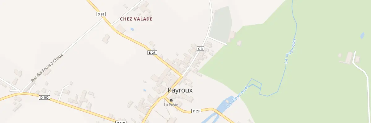 Plan du 3 Rue du Pont Perrin à Payroux