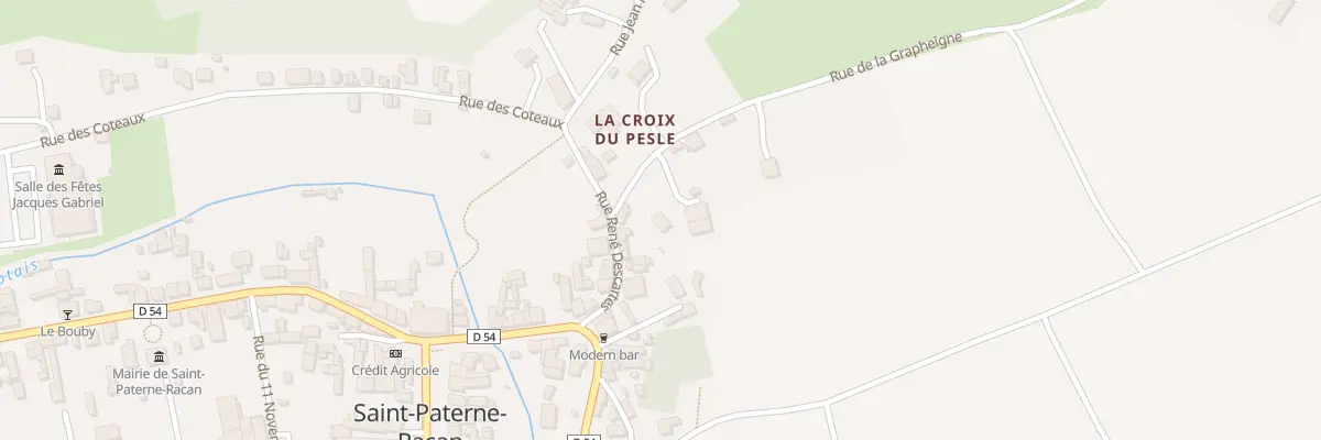 Plan du 11 Rue René Descartes à Saint-Paterne-Racan