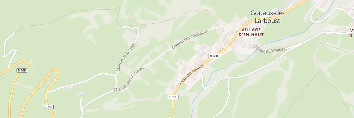 Plan du 1 Village d’En Haut à Gouaux-de-Larboust